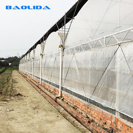 Heiße galvanisiert strukturieren Landwirtschaft Polytunnel-Gewächshaus-Wind-beständiges Multi-Spannen-Gewächshaus