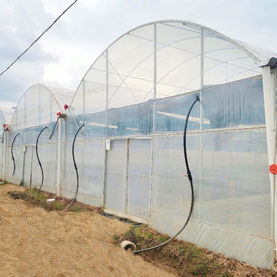 Schlüsselfertige Projekte installierten Handelswasserkulturc$multi-spanne des plastikfilm-grünen Hauses landwirtschaftliche Gewächshäuser