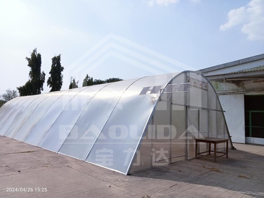 Anpassbares UV-geschütztes Polycarbonat-Trocknungsgewächshaus mit einfacher Montage und verstellbarer Spanne