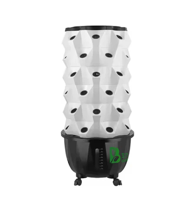 Growart Tower Hydroponisches Anbausystem Automatische sichtbare Wasserleitung Platzersparnis ABS