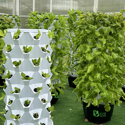 Growart Tower Hydroponisches Anbausystem Automatische sichtbare Wasserleitung Platzersparnis ABS