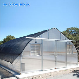 Heißes Bad-wachsen galvanisiertes Stahlplastikfilm-Gewächshaus die besonders angefertigte Zelt-Größe