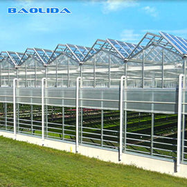 Bescheinigte die Glaskapazität ISO9001 multi Spanne Venlo gewächshaus-140mm/H