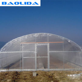 Kundenspezifischer guter Stabilitäts-Tunnel-Plastikgewächshaus mit Metallgewächshaus-Rahmen