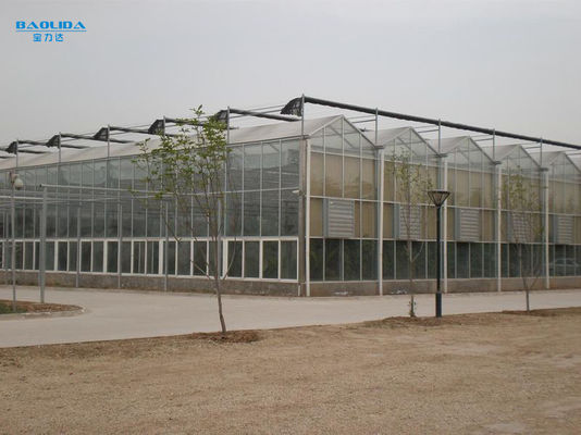 Betriebsklimaanlagen-großes Glasgewächshaus fertigte Selbststeuerung im Freien besonders an