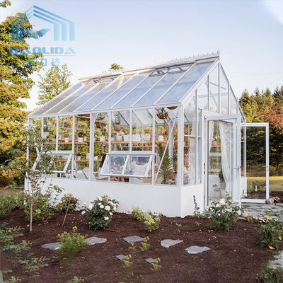 Tulip Aluminium-Garten-Gartenbau-Gewächshaus-Glasblatt bedeckte