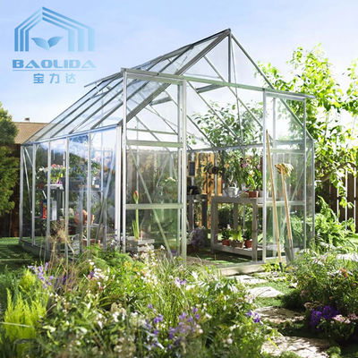Ausgeglichenes isolierendes Glasblumen-Gewächshaus-Gartenbau gelüftet