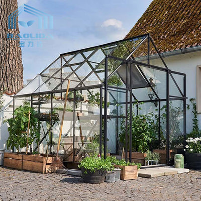 Ausgeglichenes isolierendes Glasblumen-Gewächshaus-Gartenbau gelüftet