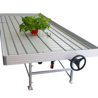 Moderne Aluminiumgewächshaus-Ebbe-Fluss-Tabelle mit Abfluss Tray Valve